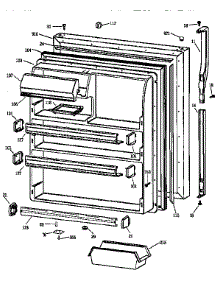 Fresh Food Door parts for Kenmore Refrigerator 363.68162890 (36368162890, 363 68162890) from AppliancePartsPros.com