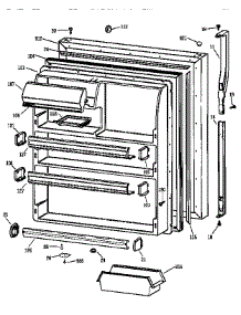 Fresh Food Door parts for Kenmore Refrigerator 363.68162891 (36368162891, 363 68162891) from AppliancePartsPros.com