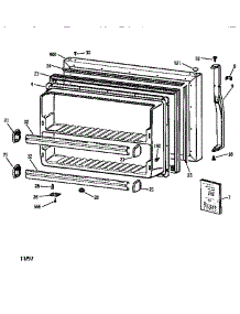 Freezer Door parts for Kenmore Refrigerator 363.68162891 (36368162891, 363 68162891) from AppliancePartsPros.com