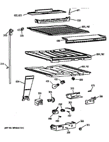 Compartment Separator Parts parts for Kenmore Refrigerator 363.68167890 (36368167890, 363 68167890) from AppliancePartsPros.com