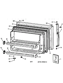 Freezer Door parts for Kenmore Refrigerator 363.68167890 (36368167890, 363 68167890) from AppliancePartsPros.com