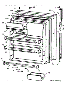 Fresh Food Door parts for Kenmore Refrigerator 363.68167890 (36368167890, 363 68167890) from AppliancePartsPros.com