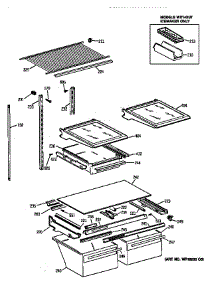 Shelf Parts parts for Kenmore Refrigerator 363.68167890 (36368167890, 363 68167890) from AppliancePartsPros.com