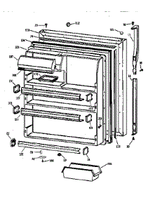 Fresh Food Door parts for Kenmore Refrigerator 363.68167891 (36368167891, 363 68167891) from AppliancePartsPros.com