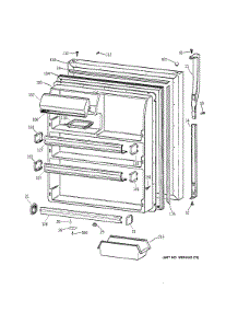 Fresh Food Door parts for Kenmore Refrigerator 363.68167893 (36368167893, 363 68167893) from AppliancePartsPros.com