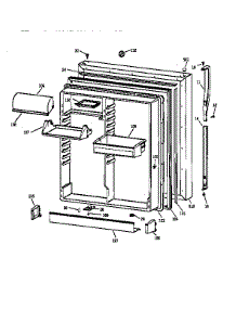 Fresh Food Door parts for Kenmore Refrigerator 363.68282890 (36368282890, 363 68282890) from AppliancePartsPros.com