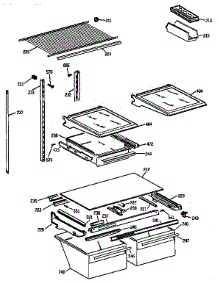 Shelf Parts parts for Kenmore Refrigerator 363.68282890 (36368282890, 363 68282890) from AppliancePartsPros.com