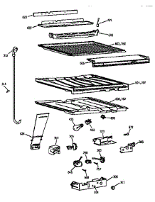 Compartment Separator Parts parts for Kenmore Refrigerator 363.68282891 (36368282891, 363 68282891) from AppliancePartsPros.com