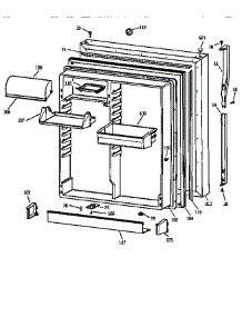 Fresh Food Door parts for Kenmore Refrigerator 363.68282891 (36368282891, 363 68282891) from AppliancePartsPros.com