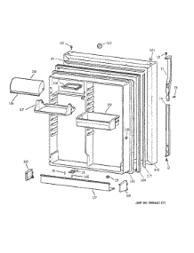 Fresh Food Door parts for Kenmore Refrigerator 363.68282893 (36368282893, 363 68282893) from AppliancePartsPros.com