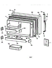 Freezer Door parts for Kenmore Refrigerator 363.68285890 (36368285890, 363 68285890) from AppliancePartsPros.com