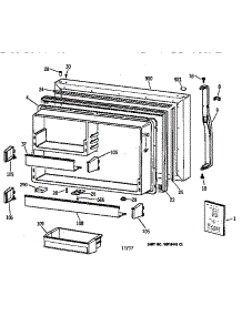 Freezer Door parts for Kenmore Refrigerator 363.68285891 (36368285891, 363 68285891) from AppliancePartsPros.com