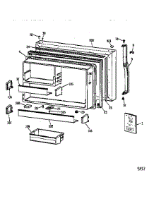 Freezer Door parts for Kenmore Refrigerator 363.68287890 (36368287890, 363 68287890) from AppliancePartsPros.com