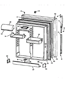 Fresh Food Door parts for Kenmore Refrigerator 363.68287890 (36368287890, 363 68287890) from AppliancePartsPros.com