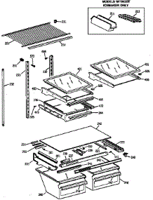 Shelf Parts parts for Kenmore Refrigerator 363.68292890 (36368292890, 363 68292890) from AppliancePartsPros.com