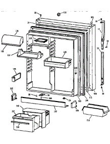 Fresh Food Door parts for Kenmore Refrigerator 363.68297890 (36368297890, 363 68297890) from AppliancePartsPros.com