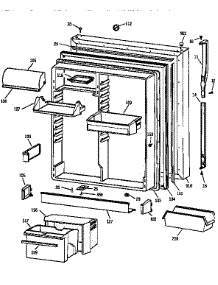 Fresh Food Door parts for Kenmore Refrigerator 363.68592893 (36368592893, 363 68592893) from AppliancePartsPros.com