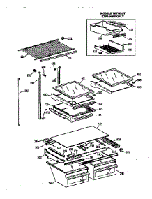 Shelf Parts parts for Kenmore Refrigerator 363.68592893 (36368592893, 363 68592893) from AppliancePartsPros.com
