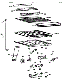 Compartment Separator Parts parts for Kenmore Refrigerator 363.68595893 (36368595893, 363 68595893) from AppliancePartsPros.com