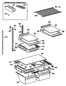 Shelf parts for Kenmore Refrigerator 363.9652713 (3639652713, 363 9652713) from AppliancePartsPros.com