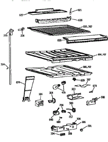 Compartment Separator parts for Kenmore Refrigerator 363.9652720 (3639652720, 363 9652720) from AppliancePartsPros.com
