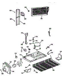 Unit parts for Kenmore Refrigerator 363.9652722 (3639652722, 363 9652722) from AppliancePartsPros.com