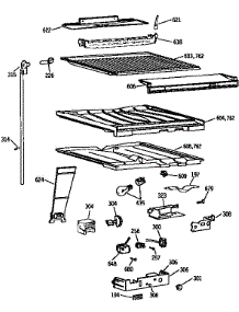Compartment Separator parts for Kenmore Refrigerator 363.9652722 (3639652722, 363 9652722) from AppliancePartsPros.com