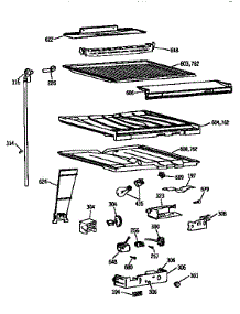 Compartment Separator parts for Kenmore Refrigerator 363.9652723 (3639652723, 363 9652723) from AppliancePartsPros.com