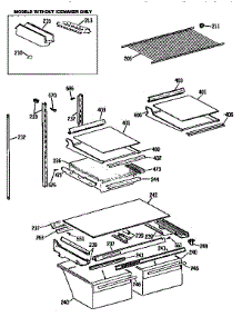 Shelf parts for Kenmore Refrigerator 363.9652780 (3639652780, 363 9652780) from AppliancePartsPros.com
