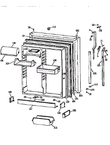 Fresh Food Door parts for Kenmore Refrigerator 363.9652780 (3639652780, 363 9652780) from AppliancePartsPros.com