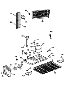 Unit parts for Kenmore Refrigerator 363.9654721 (3639654721, 363 9654721) from AppliancePartsPros.com