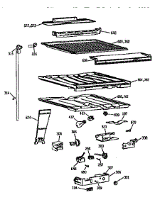 Compartment Separator parts for Kenmore Refrigerator 363.9655772 (3639655772, 363 9655772) from AppliancePartsPros.com