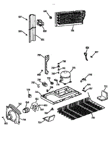 Unit parts for Kenmore Refrigerator 363.9655772 (3639655772, 363 9655772) from AppliancePartsPros.com