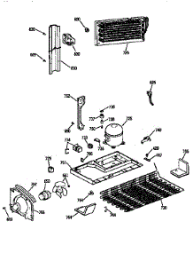 Unit parts for Kenmore Refrigerator 363.9658513 (3639658513, 363 9658513) from AppliancePartsPros.com