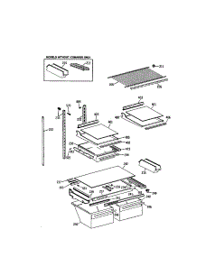 Shelves parts for Kenmore Refrigerator 363.9659683 (3639659683, 363 9659683) from AppliancePartsPros.com