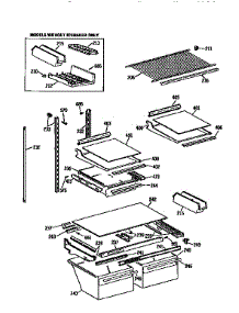 Shelf parts for Kenmore Refrigerator 363.9659684 (3639659684, 363 9659684) from AppliancePartsPros.com