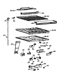 Compartment Separator Parts parts for Kenmore Refrigerator 363.9661514 (3639661514, 363 9661514) from AppliancePartsPros.com