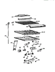 Compartment Separator parts for Kenmore Refrigerator 363.9661614 (3639661614, 363 9661614) from AppliancePartsPros.com