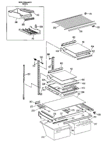 Shelf parts for Kenmore Refrigerator 363.9661781 (3639661781, 363 9661781) from AppliancePartsPros.com