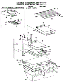Shelves And Accessories parts for Kenmore Refrigerator 363.9661787 (3639661787, 363 9661787) from AppliancePartsPros.com