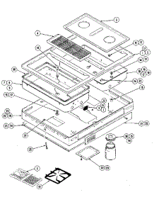 Top / Burner Box Assembly parts for Kenmore Cooktop 629.12104 (62912104, 629 12104) from AppliancePartsPros.com