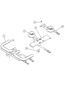 Burner / Manifold Assembly parts for Kenmore Range 629.20245 (62920245, 629 20245) from AppliancePartsPros.com