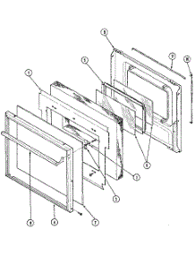 Lower Door parts for Kenmore Wall Oven 629.21137 (62921137, 629 21137) from AppliancePartsPros.com