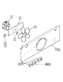 Cooling Fan parts for Kenmore Wall Oven 629.21239 (62921239, 629 21239) from AppliancePartsPros.com