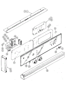 Control Panel Lower Oven parts for Kenmore Wall Oven 629.21336 (62921336, 629 21336) from AppliancePartsPros.com