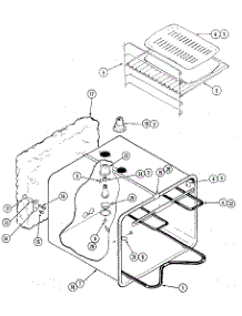 Body / Liner / Trim-Lower Oven parts for Kenmore Wall Oven 629.21336 (62921336, 629 21336) from AppliancePartsPros.com