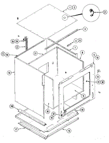 Body / Liner / Trim Lower Oven parts for Kenmore Wall Oven 629.21336 (62921336, 629 21336) from AppliancePartsPros.com