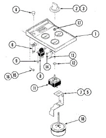 Escutcheon Assembly parts for Kenmore Cooktop 629.22001 (62922001, 629 22001) from AppliancePartsPros.com