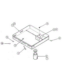 Burner Box parts for Kenmore Cooktop 629.22001 (62922001, 629 22001) from AppliancePartsPros.com
