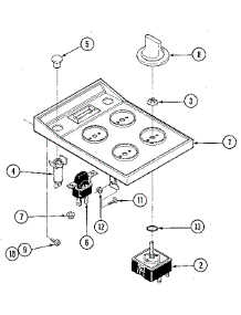 Escutcheon Assembly parts for Kenmore Cooktop 629.22113 (62922113, 629 22113) from AppliancePartsPros.com